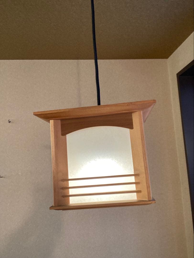 和風ペンダントライト 木製