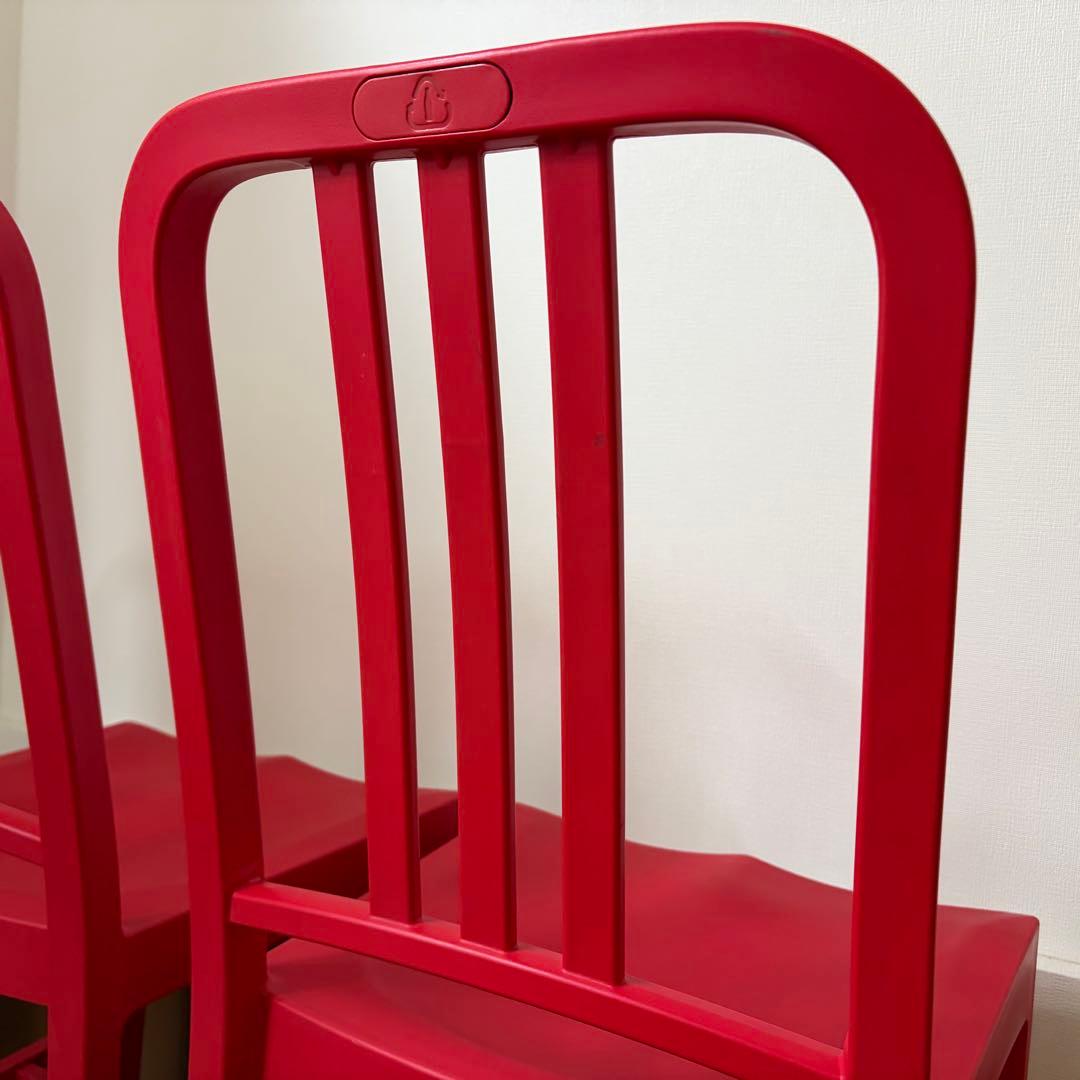 EMECO エメコ 111 ネイビーチェア 27万 コカコーラ レッド 2脚
