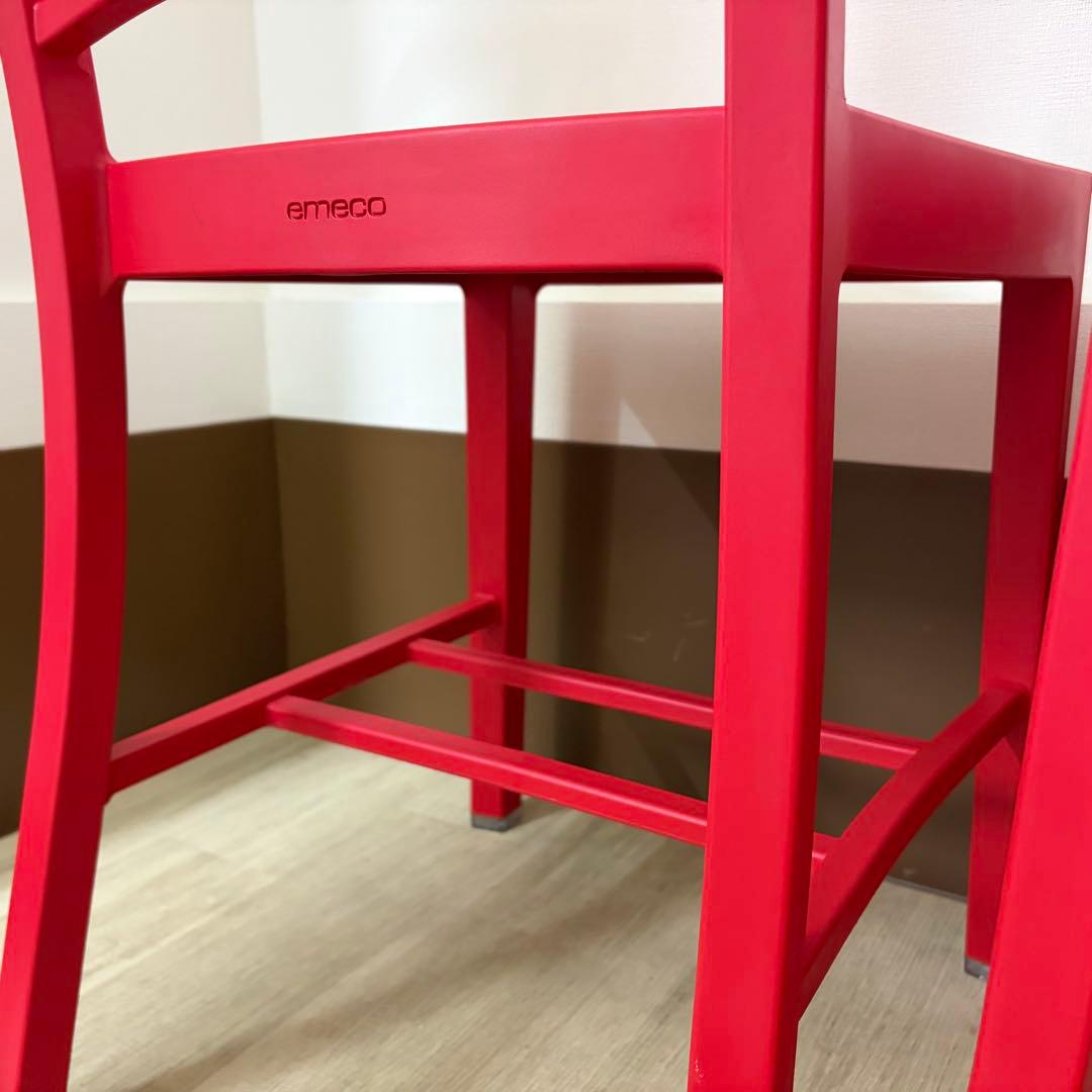 EMECO エメコ 111 ネイビーチェア 27万 コカコーラ レッド 2脚