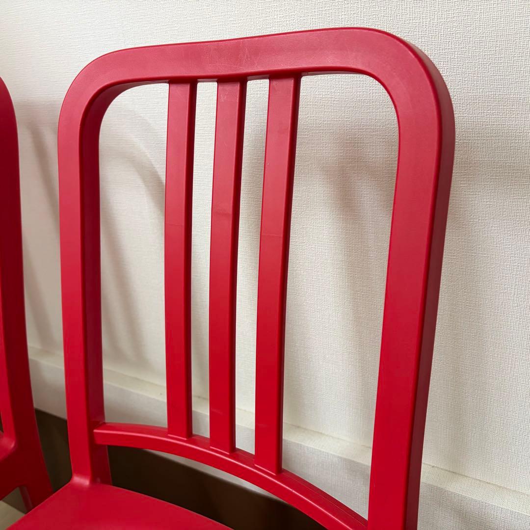 EMECO エメコ 111 ネイビーチェア 27万 コカコーラ レッド 2脚