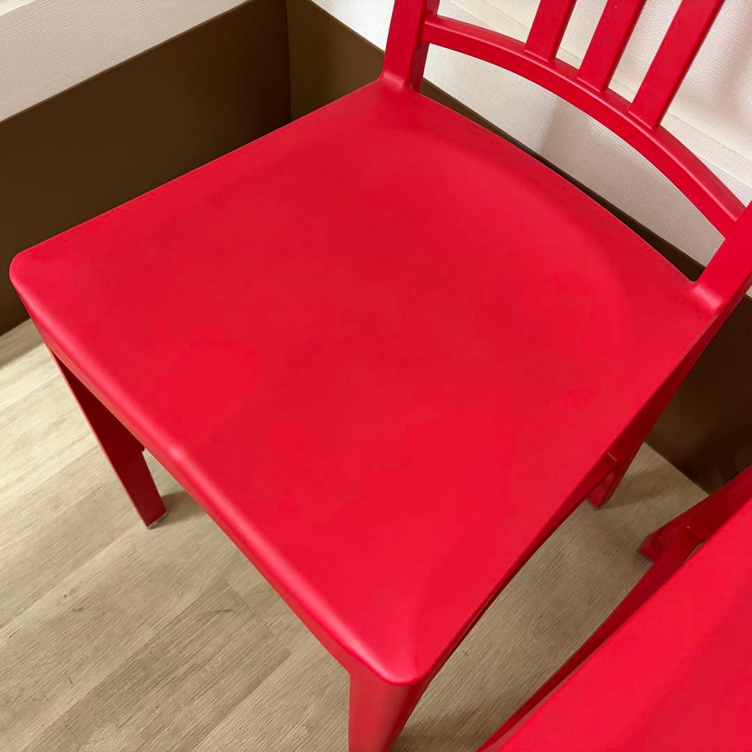 EMECO エメコ 111 ネイビーチェア 27万 コカコーラ レッド 2脚