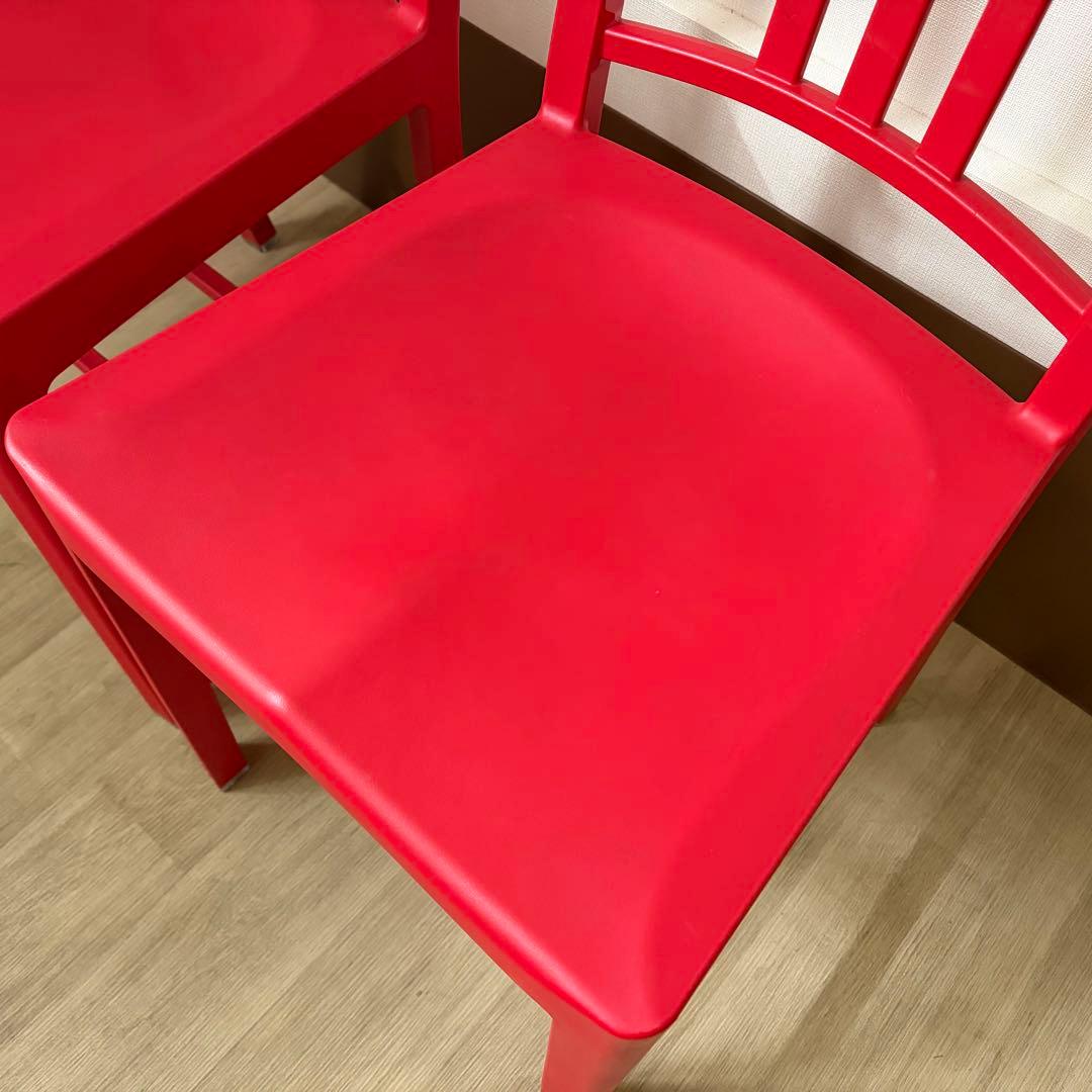 EMECO エメコ 111 ネイビーチェア 27万 コカコーラ レッド 2脚