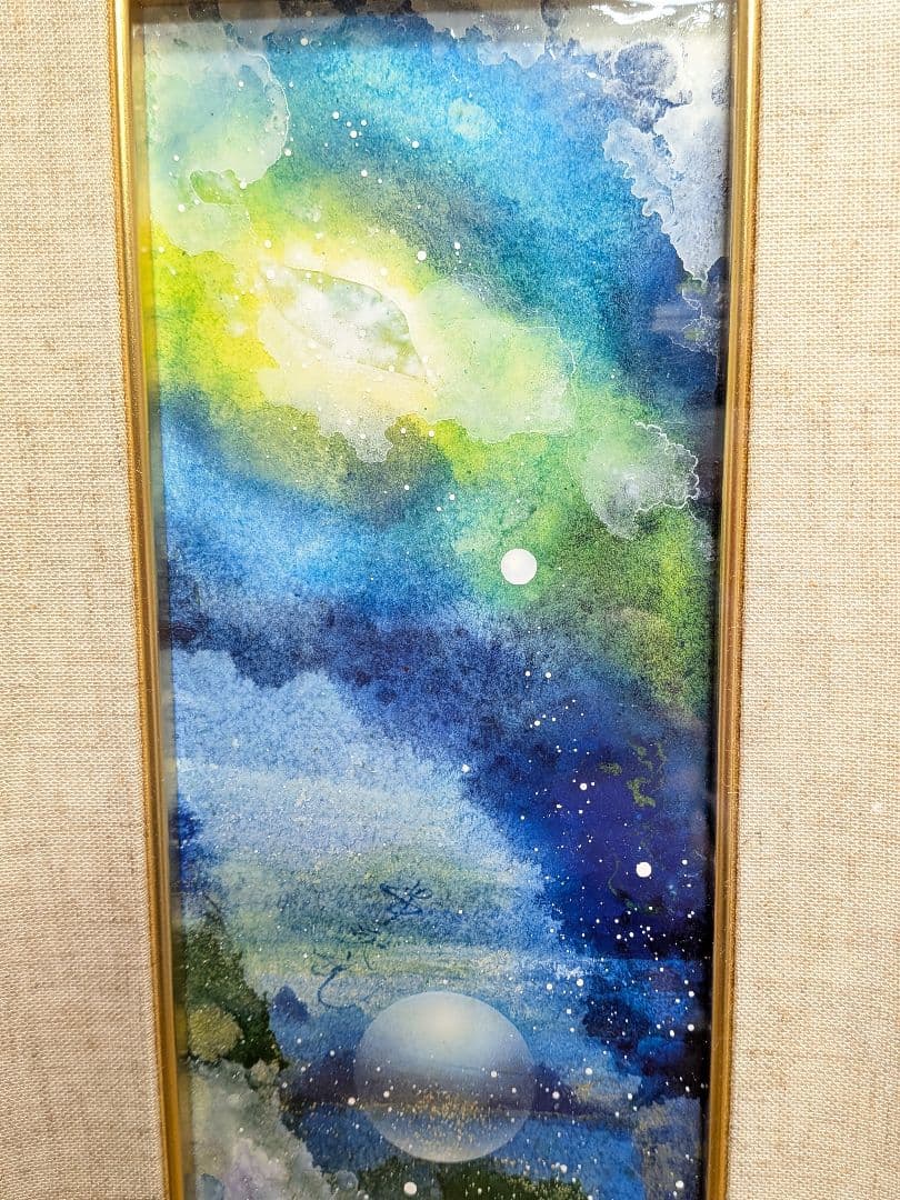 油彩画　ウロ四宮　パトラムーン1708