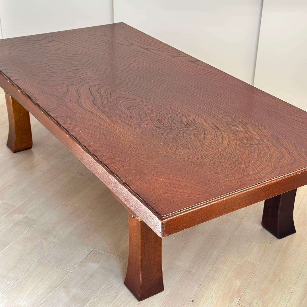 【送料込み】ちゃぶ台 座卓 ローテーブル 折り畳み 天然木　昭和　ヴィンテージ