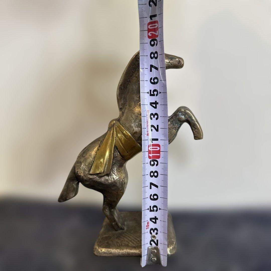 馬の彫刻 ゴールド