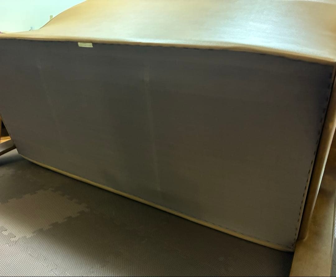 15,000円引き‼️ カリモク　３人掛けソファ　ハイバック仕様　天然皮革