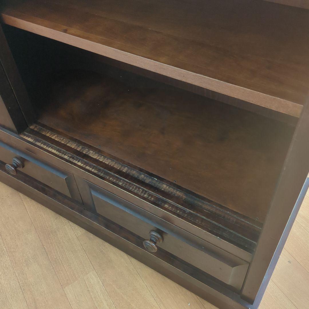 北海道民芸家具 樺無垢材茶棚　 　茶タンス/茶箪笥/食器棚/サイドボード