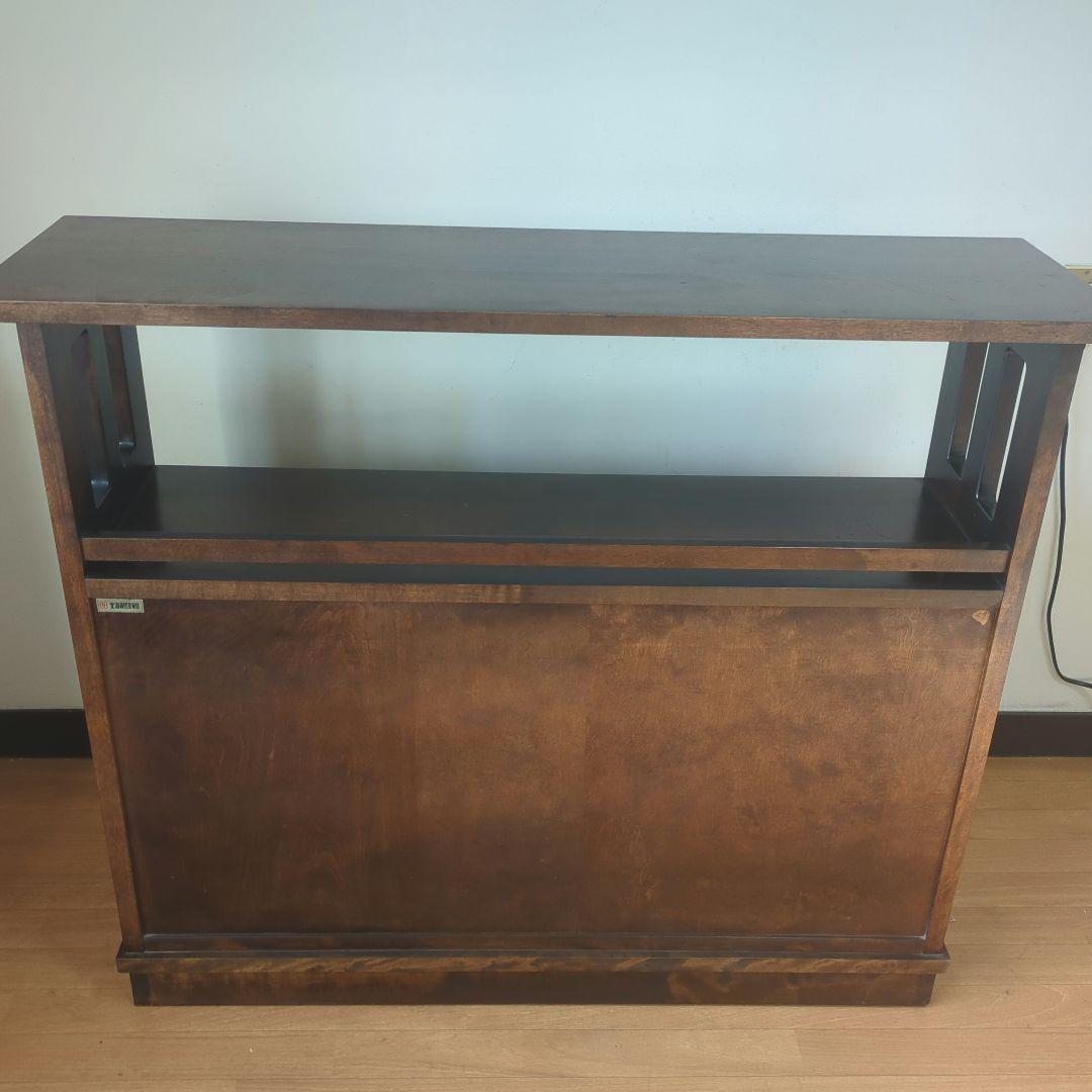 北海道民芸家具 樺無垢材茶棚　 　茶タンス/茶箪笥/食器棚/サイドボード