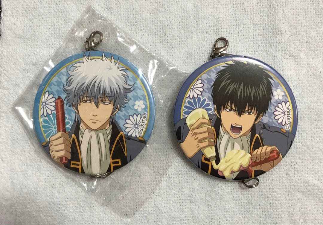 銀魂銀時缶バッジトレーディングつながる缶バッジチャームソーセージ