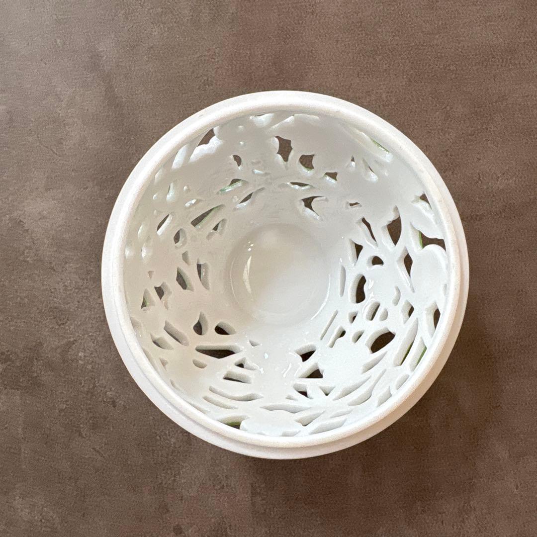 ヘレンド ボンボニエール ファンタジーシリーズ いちご 小花柄 透かし