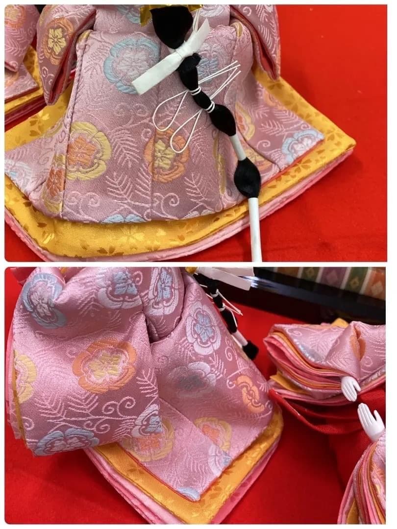 D4-2 美品 芥子サイズ 三人官女のみ 三段飾り官女のみ