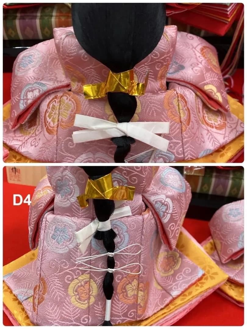 D4-2 美品 芥子サイズ 三人官女のみ 三段飾り官女のみ