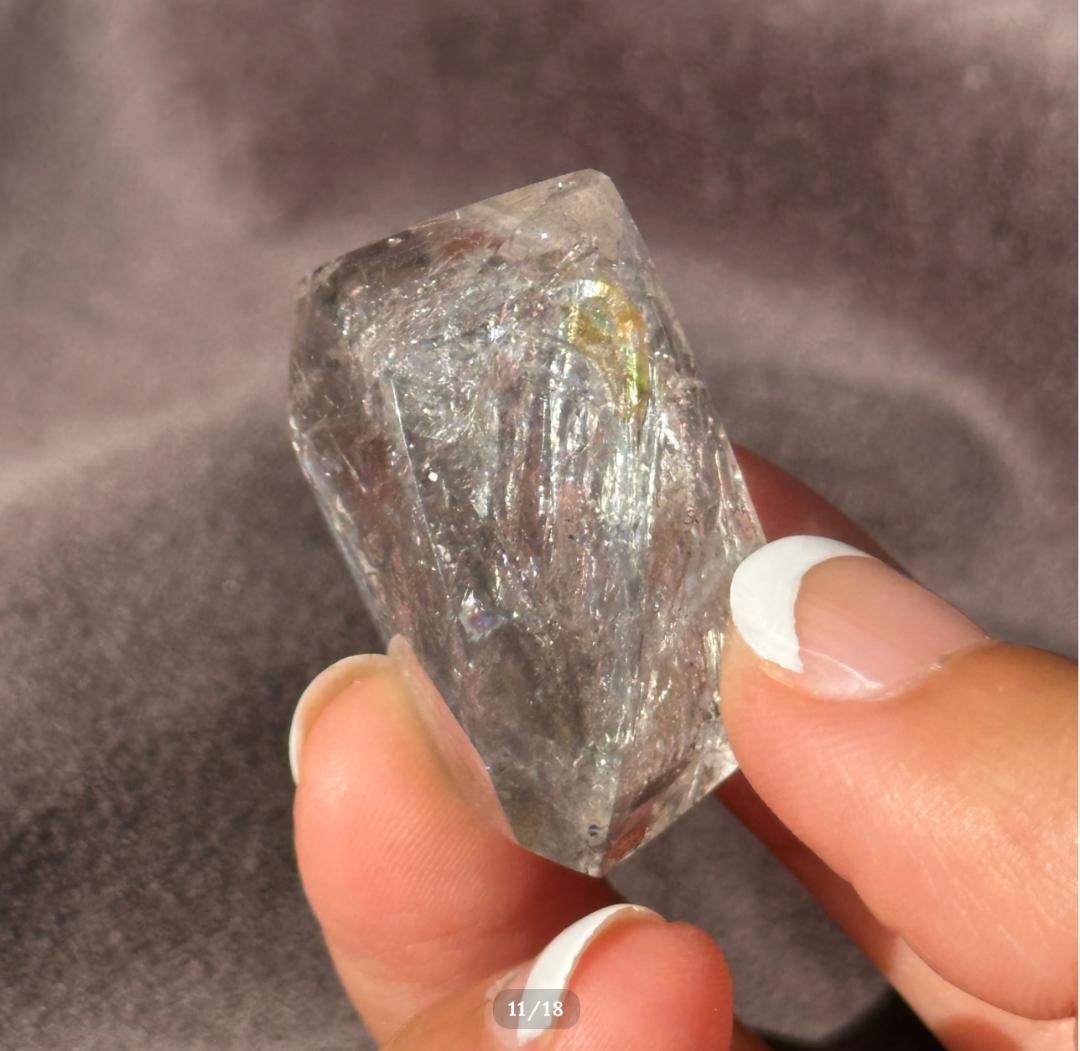 【水入り 水晶】アイリス クォーツ フリーフォーム エンハイドロ リモナイト