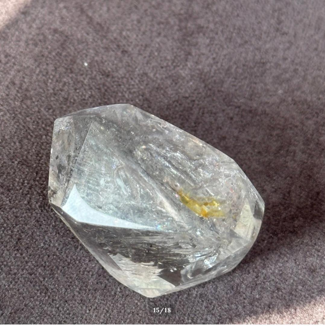 【水入り 水晶】アイリス クォーツ フリーフォーム エンハイドロ リモナイト