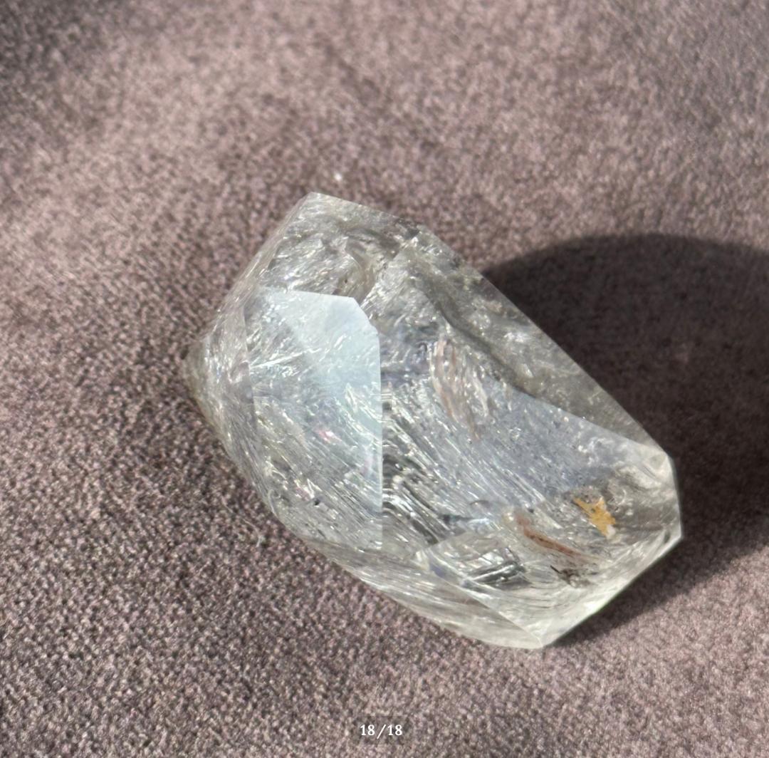 【水入り 水晶】アイリス クォーツ フリーフォーム エンハイドロ リモナイト