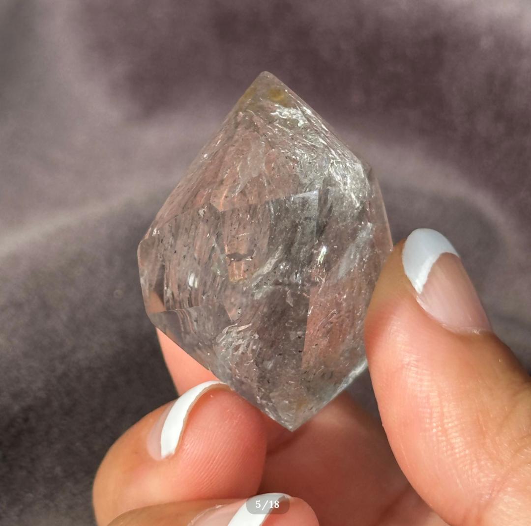 【水入り 水晶】アイリス クォーツ フリーフォーム エンハイドロ リモナイト