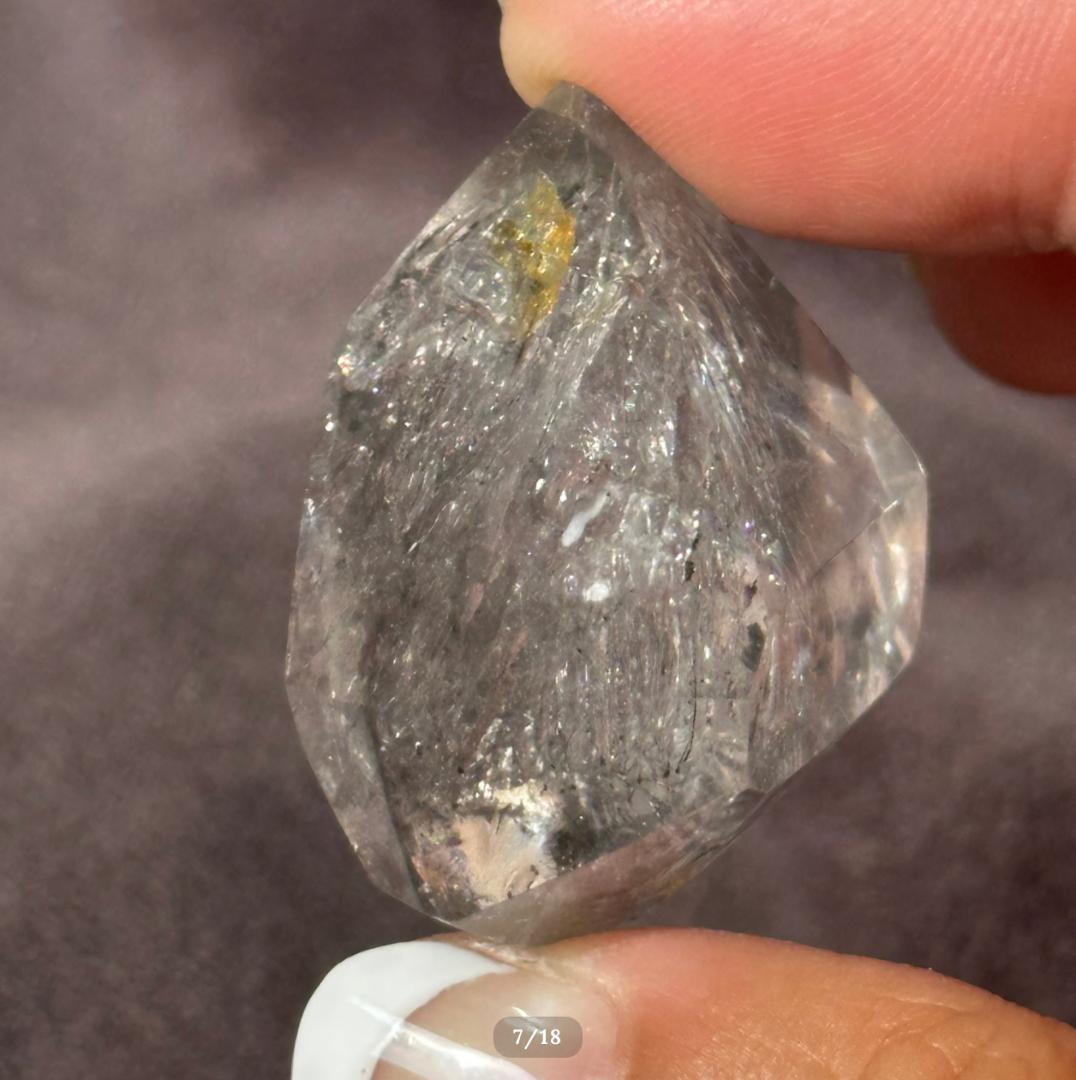 【水入り 水晶】アイリス クォーツ フリーフォーム エンハイドロ リモナイト