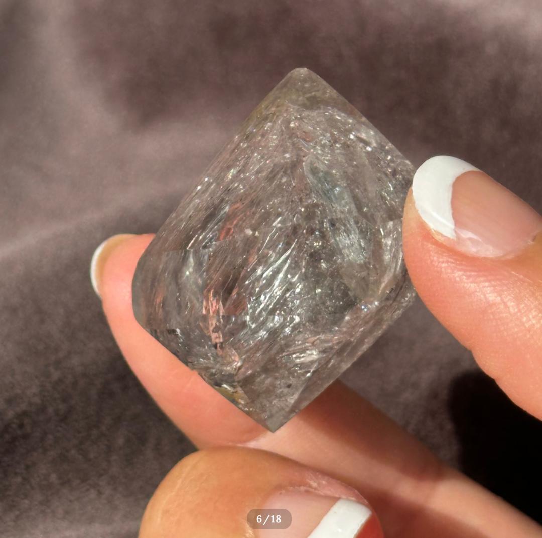 【水入り 水晶】アイリス クォーツ フリーフォーム エンハイドロ リモナイト