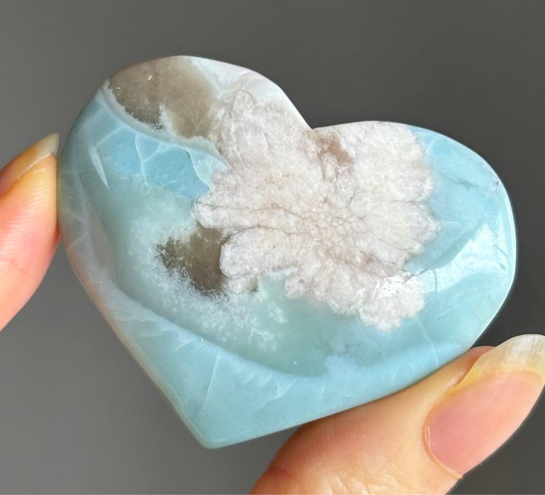 Ruby様　グリーン桜瑪瑙　ハート　雫　スフィア