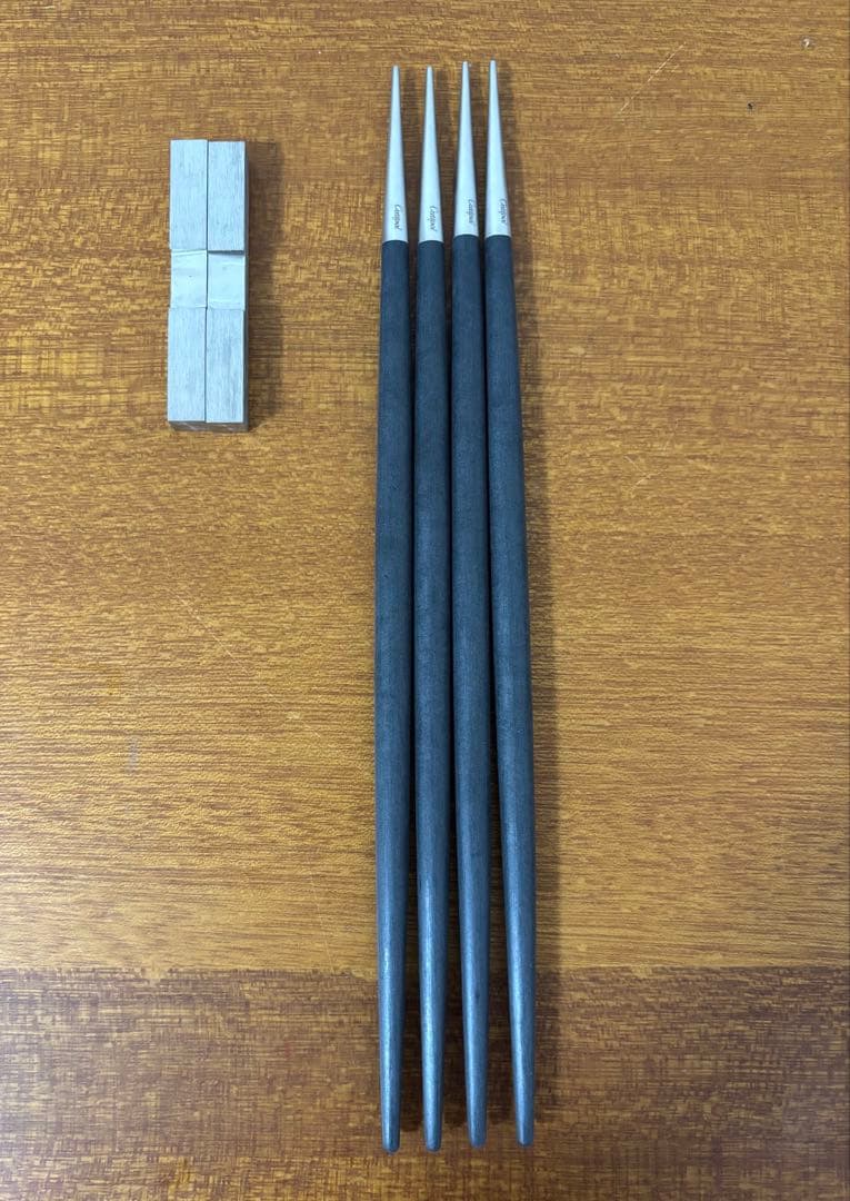 クチポール　GOAブラック　箸、箸置きセット