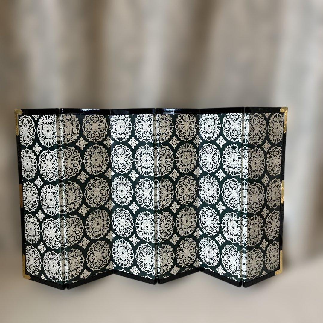 お買得金屏風びょうぶ二枚組パーテーション雛祭り豪華ゴールド祝ムード