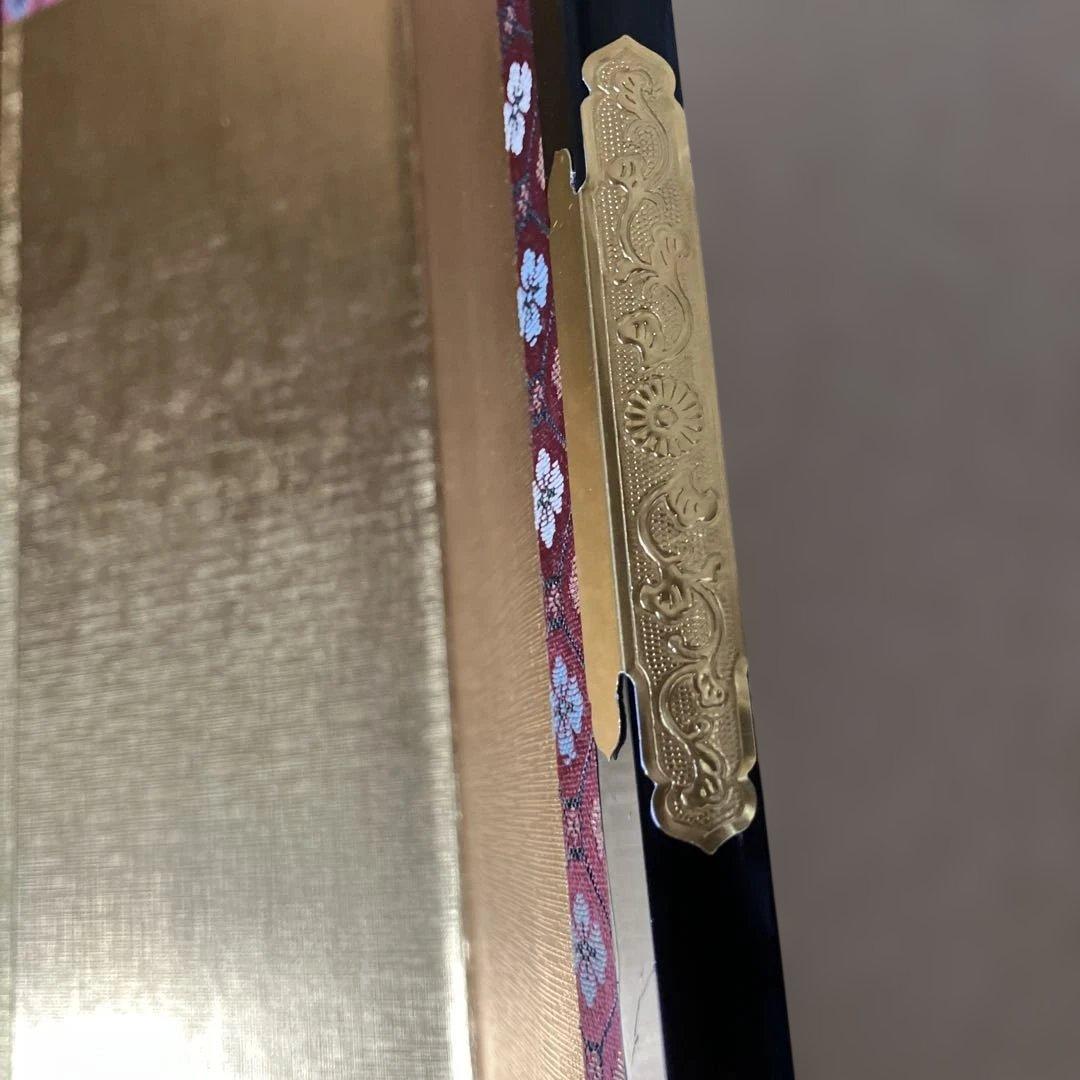 お買得金屏風びょうぶ二枚組パーテーション雛祭り豪華ゴールド祝ムード
