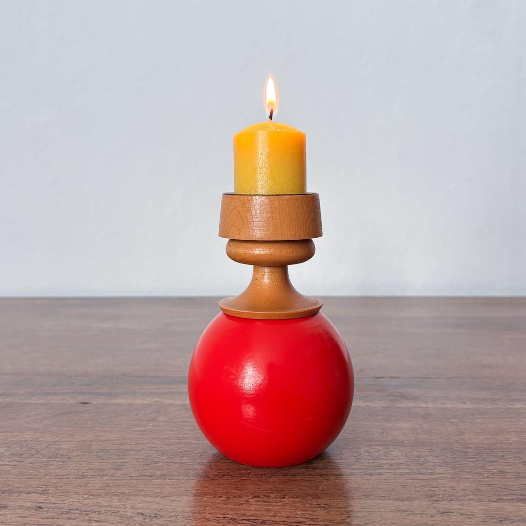 【東ドイツ 球体キャンドルスタンド】ミッドセンチュリー ヴィンテージ