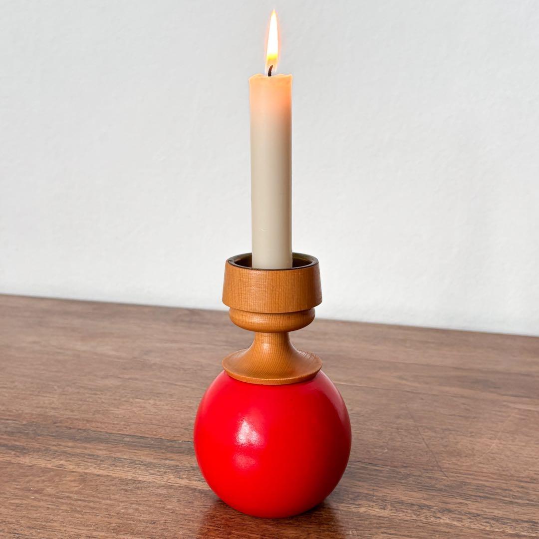 【東ドイツ 球体キャンドルスタンド】ミッドセンチュリー ヴィンテージ