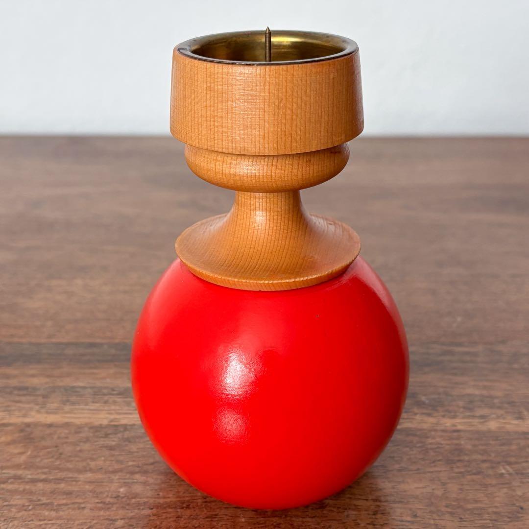 【東ドイツ 球体キャンドルスタンド】ミッドセンチュリー ヴィンテージ