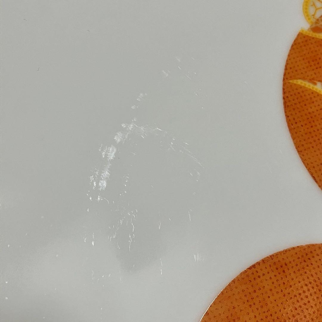 エルメス　デザートプレート　KAORUMI 「みかん」柄