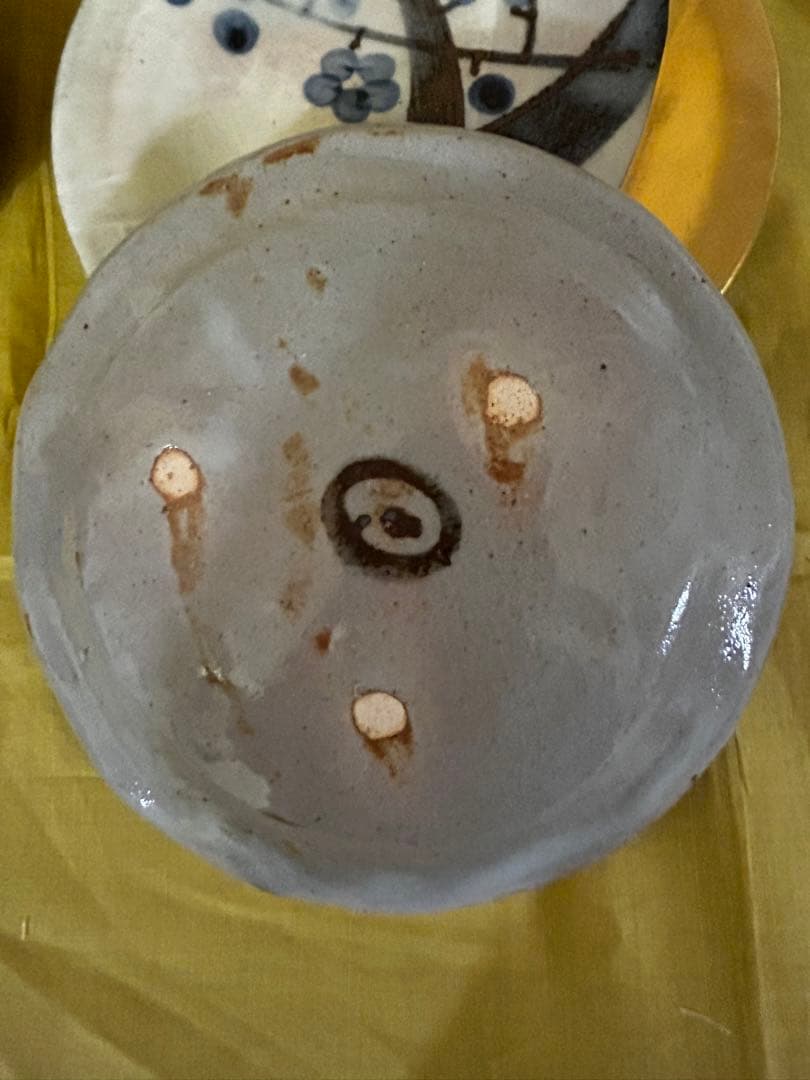 特別価格　人間国宝 安藤日出武 金彩 梅 皿 2サイズ 計8枚 未使用品