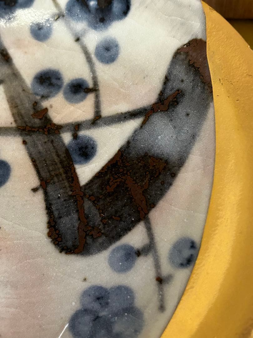 特別価格　人間国宝 安藤日出武 金彩 梅 皿 2サイズ 計8枚 未使用品