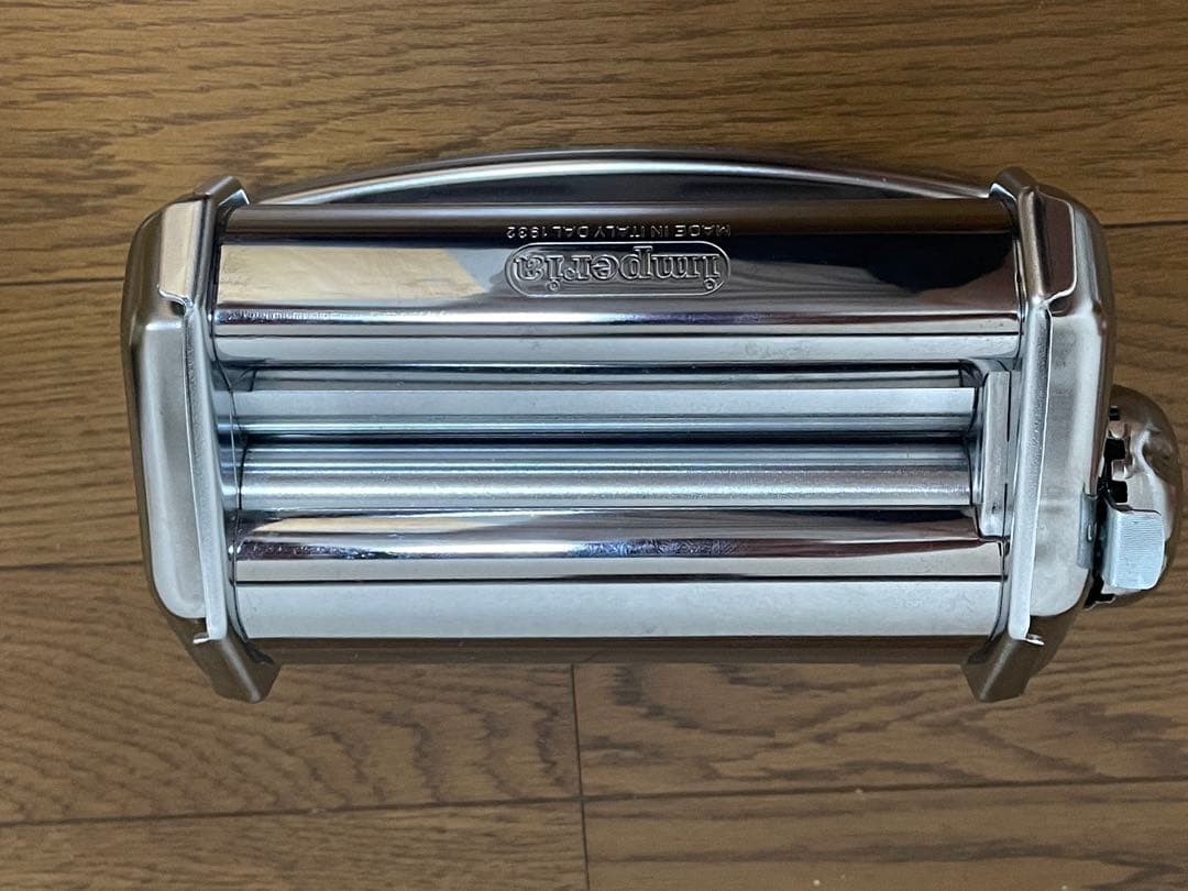 IMPERIAパスタマシーン未使用 取説説明書20レシピ付 ラビオリカッター付