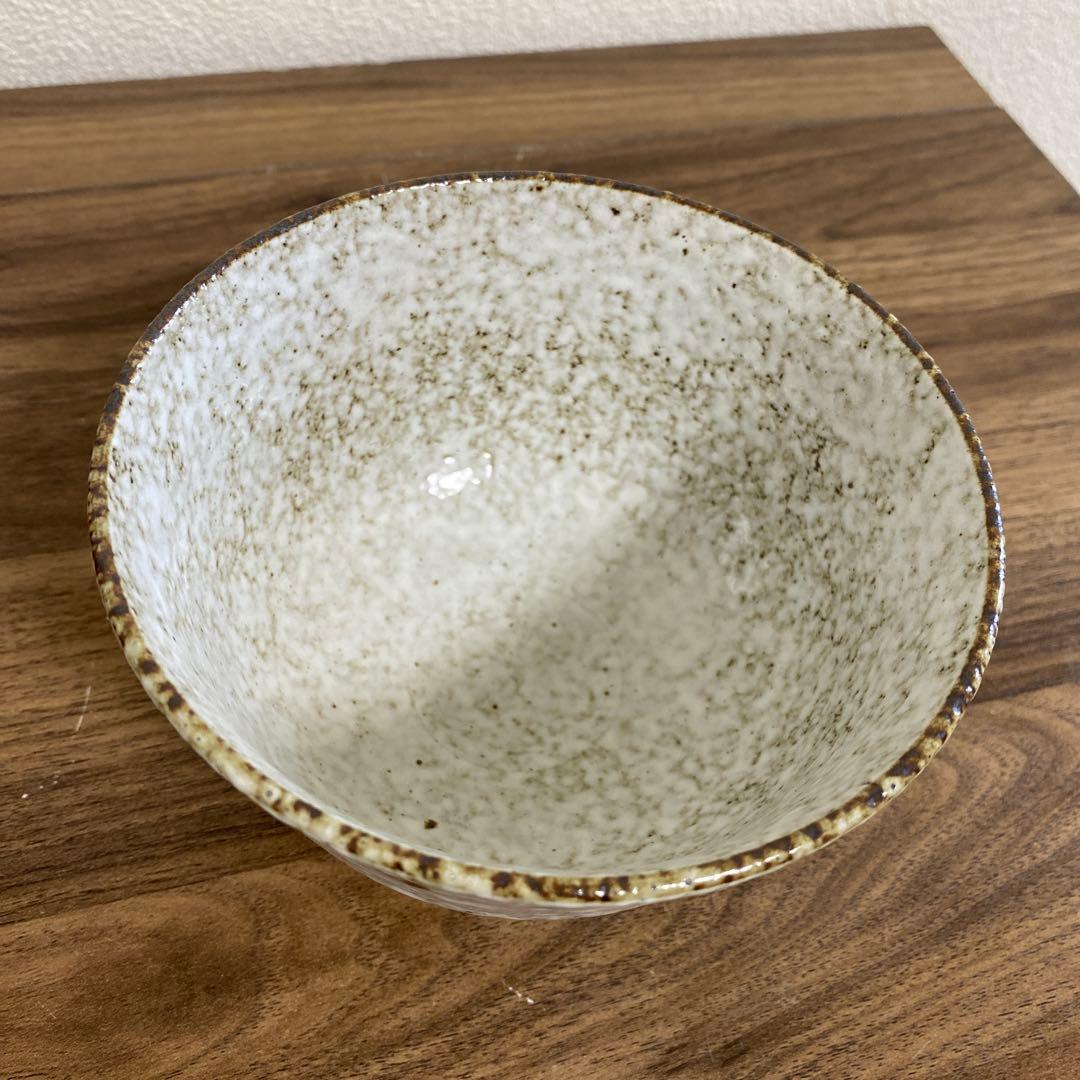 未使用　志野茶碗　　草花文鉢　陶器 湯飲み 陶器 陶器製 飯碗
