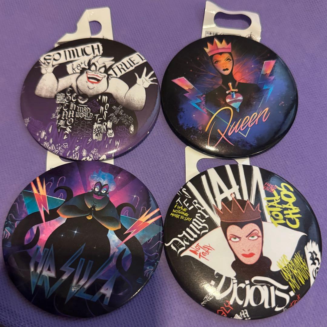 ディズニー ヴィランズ 缶バッジ - メルカリ