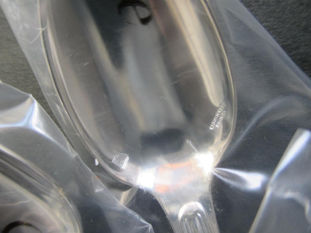 未使用品☆仏蘭西高級銀器クリストフルシルバー　デミタススプーン６本セット　シノン