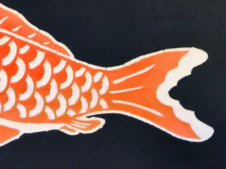 重要無形文化財　郡上本染 鯉のぼり 額縁　80×50cm ガラス入り　端午の節句