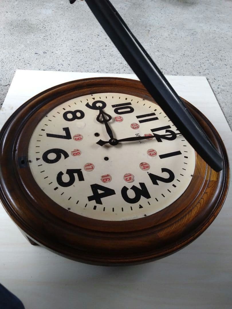 掛時計・東京ルビー印時計・レトロ アンティーク時計・木製