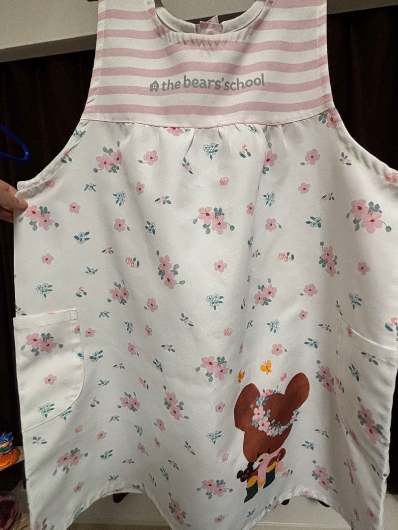 ルルロロ くまのがっこう 保育 エプロン ８枚セット