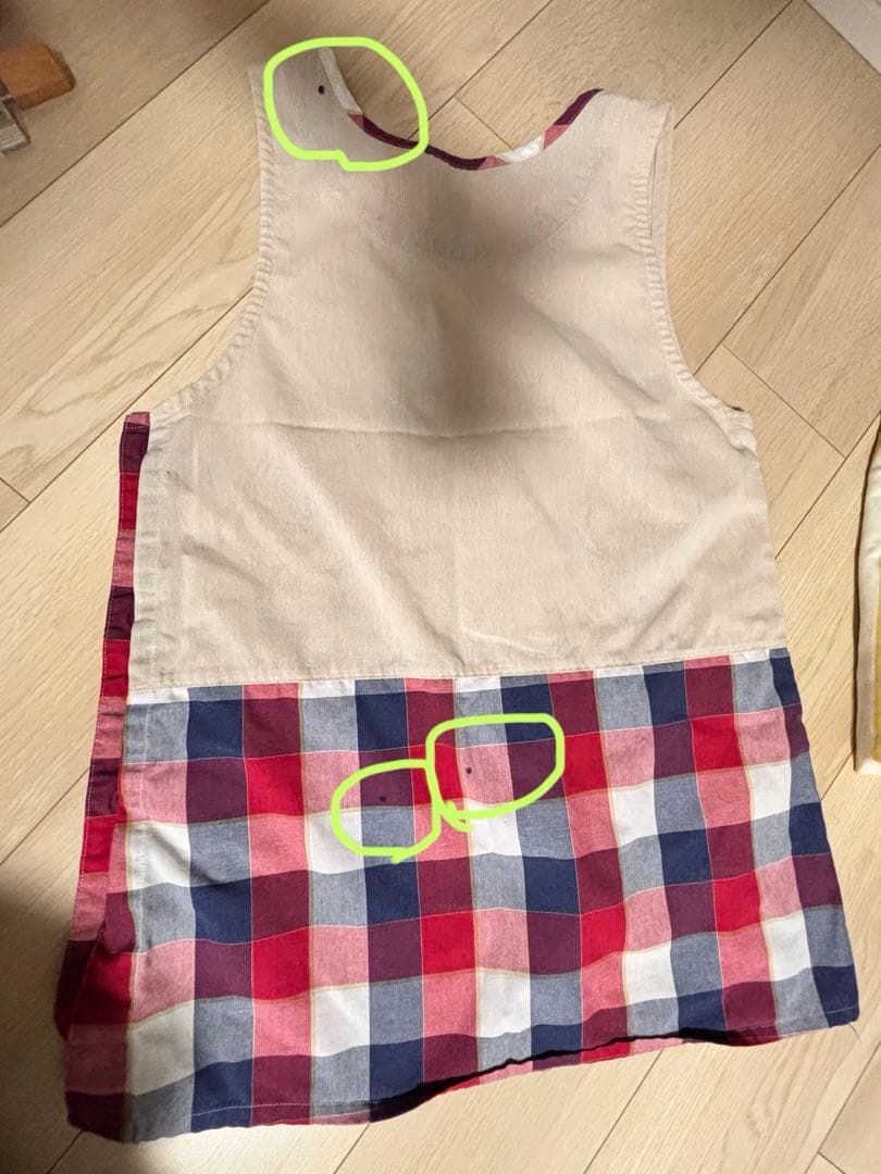 ルルロロ くまのがっこう 保育 エプロン ８枚セット