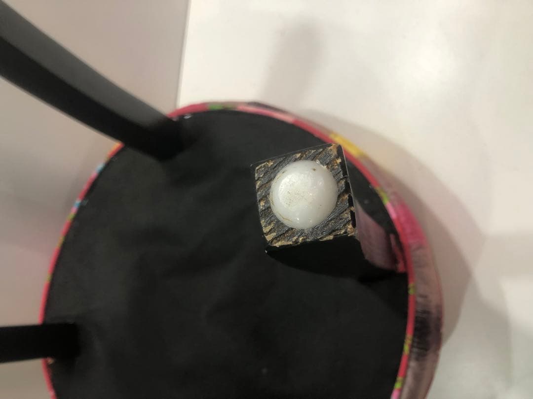 パッチワーク　カラフルチェア　スツール　ファブリック　インテリア　ピンク