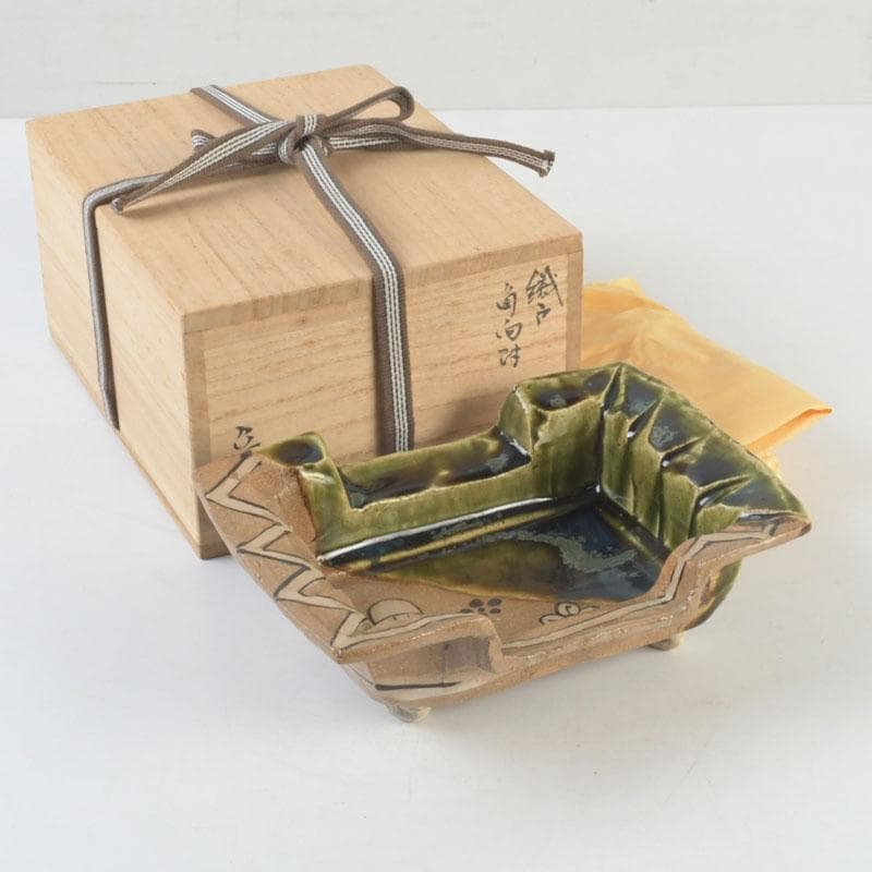 北大路魯山人作 織部焼 角向付 共箱 M 9721 - メルカリ