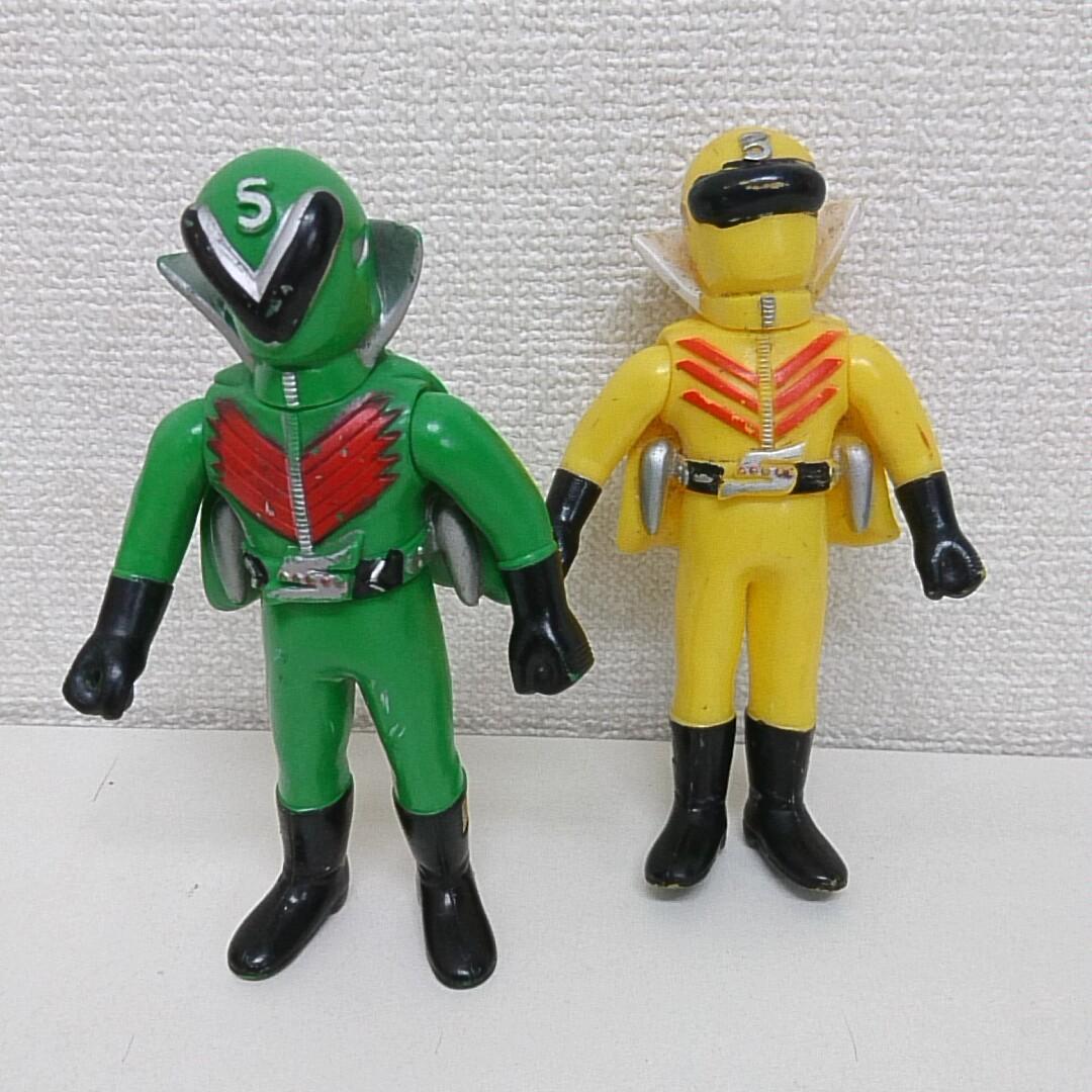 ゴレンジャー ミドリレンジャー キレンジャー ソフビ NET 石森プロ 当時物