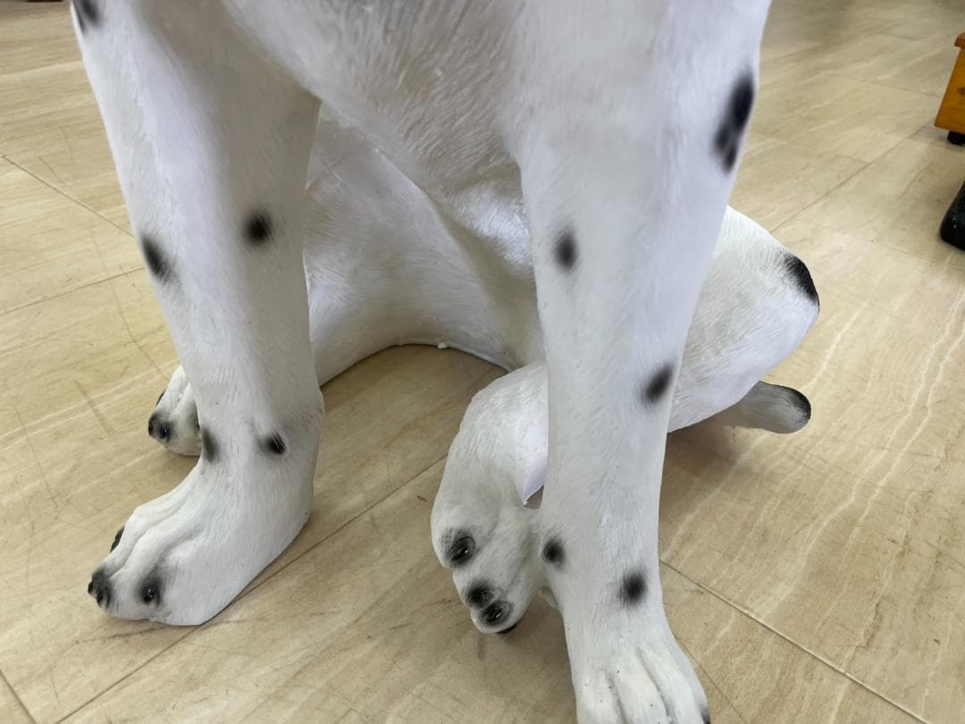 ダルメシアン　置物　オブジェ　犬　いぬ　玄関　エントランス　ガーデン　庭　ドック