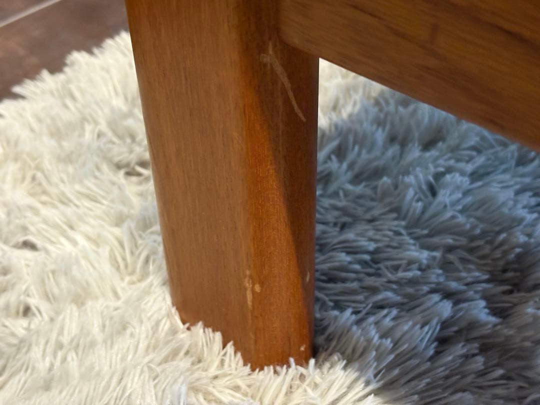 Ｌオルセン&サン L. olsen & son チーク無垢材　レッドレザー　IN