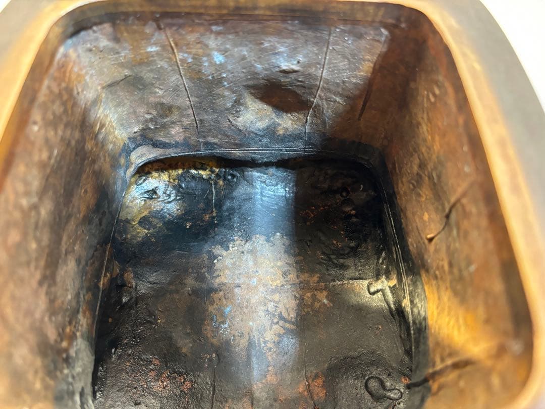 香炉　重さ≒3.6㎏　高さ≒19㎝　炉蓋幅≒14㎝