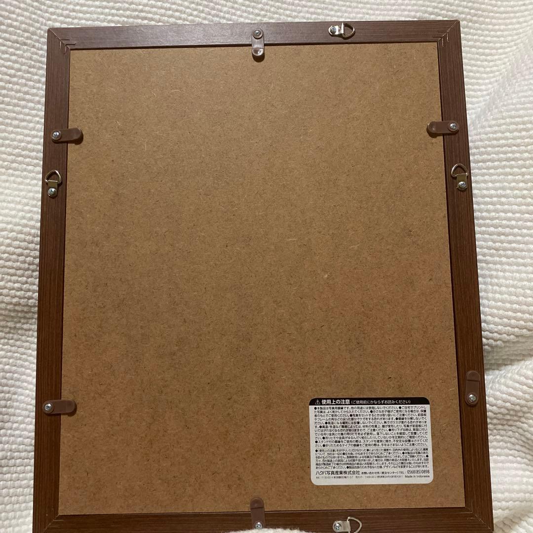 ☆いわさきちひろ 『後ろ姿のおさげ髪の少女』ブラウン額縁/窓際の