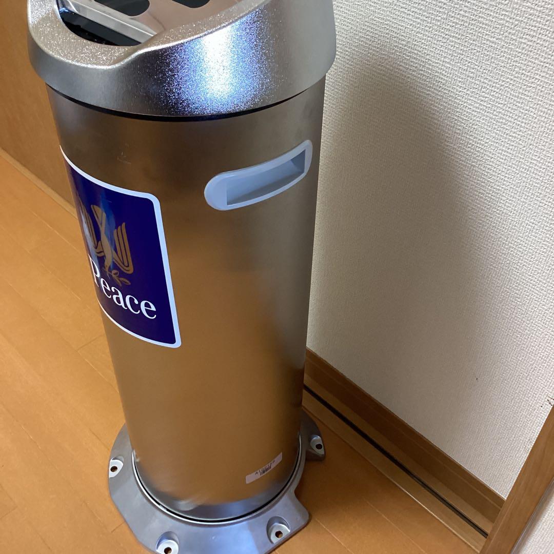 【レア】Peace ピース柄 スタンド灰皿／屋外用 灰皿 スモーキングスタンド
