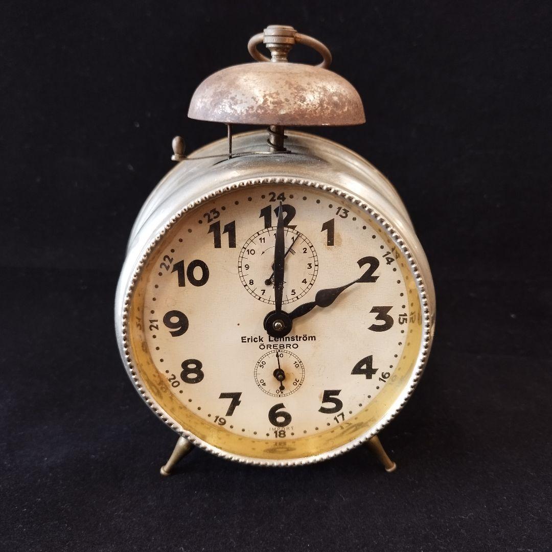 置き時計 アンティーク ゼンマイ式 スウェーデン - メルカリ