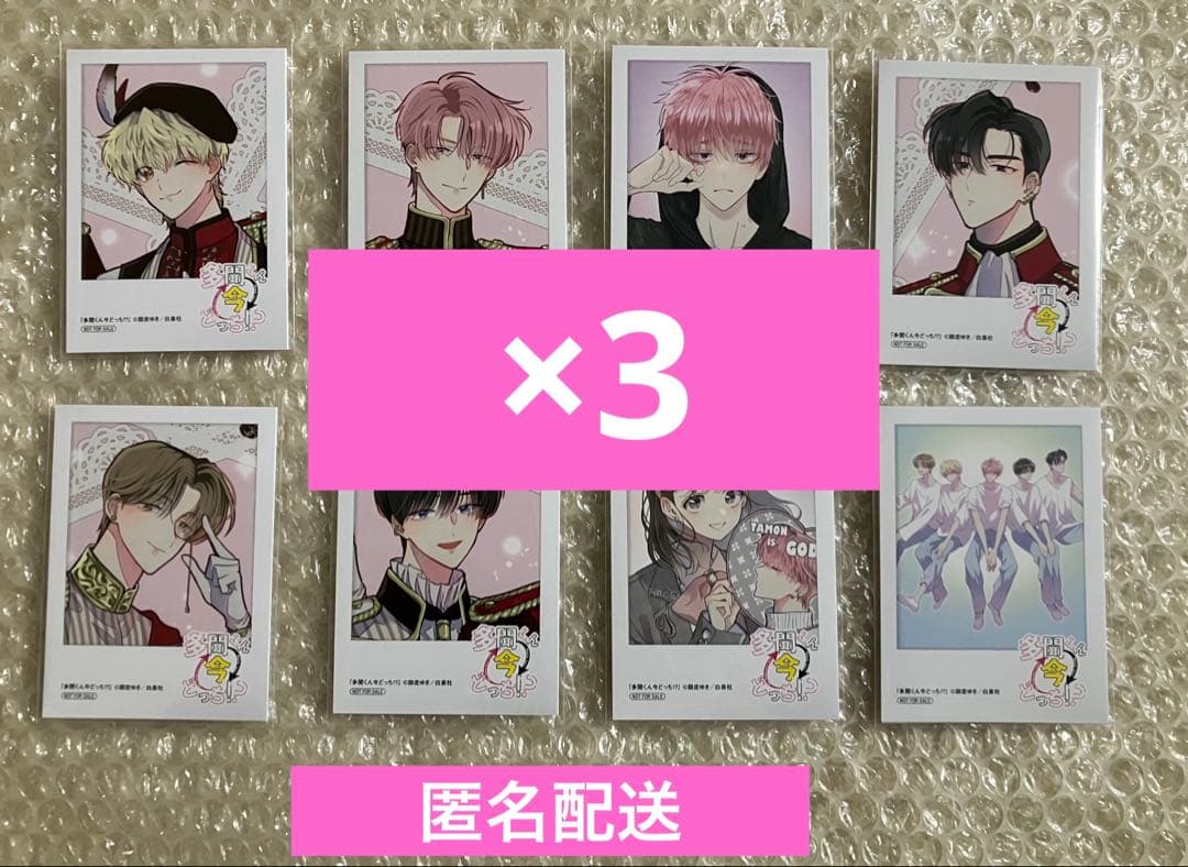 3セット 多聞くん今どっち！？ アニメイト ミニフォトカード 全8種